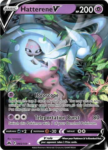 Image for Hatterene V (065/159) (Crown Zenith) - Pokemon