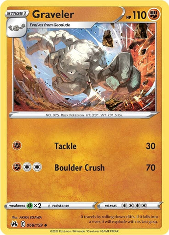 Image for Graveler (068/159) (Crown Zenith) - Pokemon