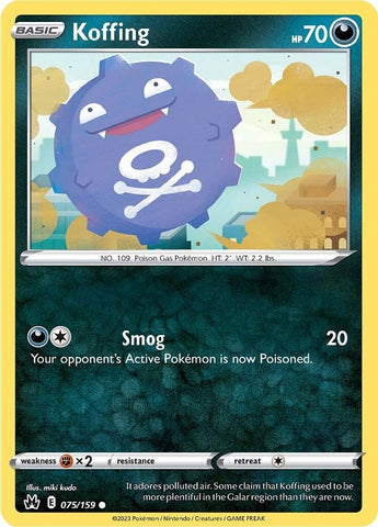 Image for Koffing (075/159) (Crown Zenith) - Pokemon