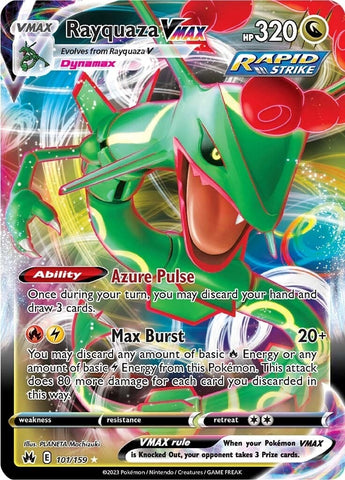 Image for Rayquaza VMAX (101) (101/159) (Crown Zenith) - Pokemon