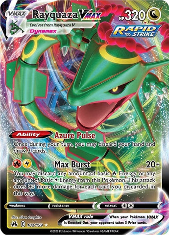 Image for Rayquaza VMAX (102) (102/159) (Crown Zenith) - Pokemon