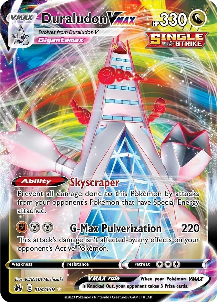 Image for Duraludon VMAX (104/159) (Crown Zenith) - Pokemon