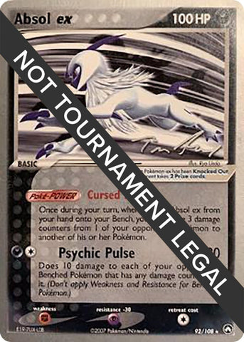 Image for Absol ex - 2007 (Tom Roos) (92/108) (World Championship Decks) (WCD) - Pokemon