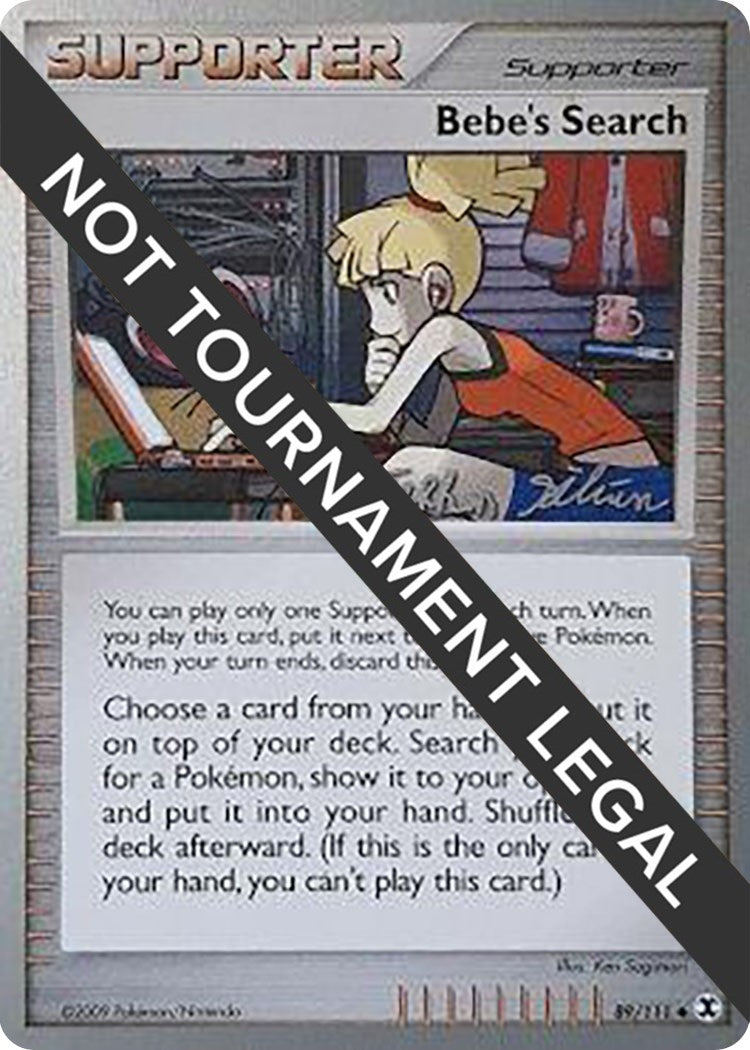 Image for Bebe's Search - 2009 (Stephen Silvestro) (89/111) (World Championship Decks) (WCD) - Pokemon