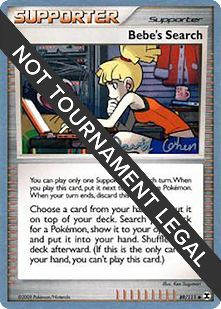 Image for Bebe's Search - 2009 (David Cohen) (89/111) (World Championship Decks) (WCD) - Pokemon