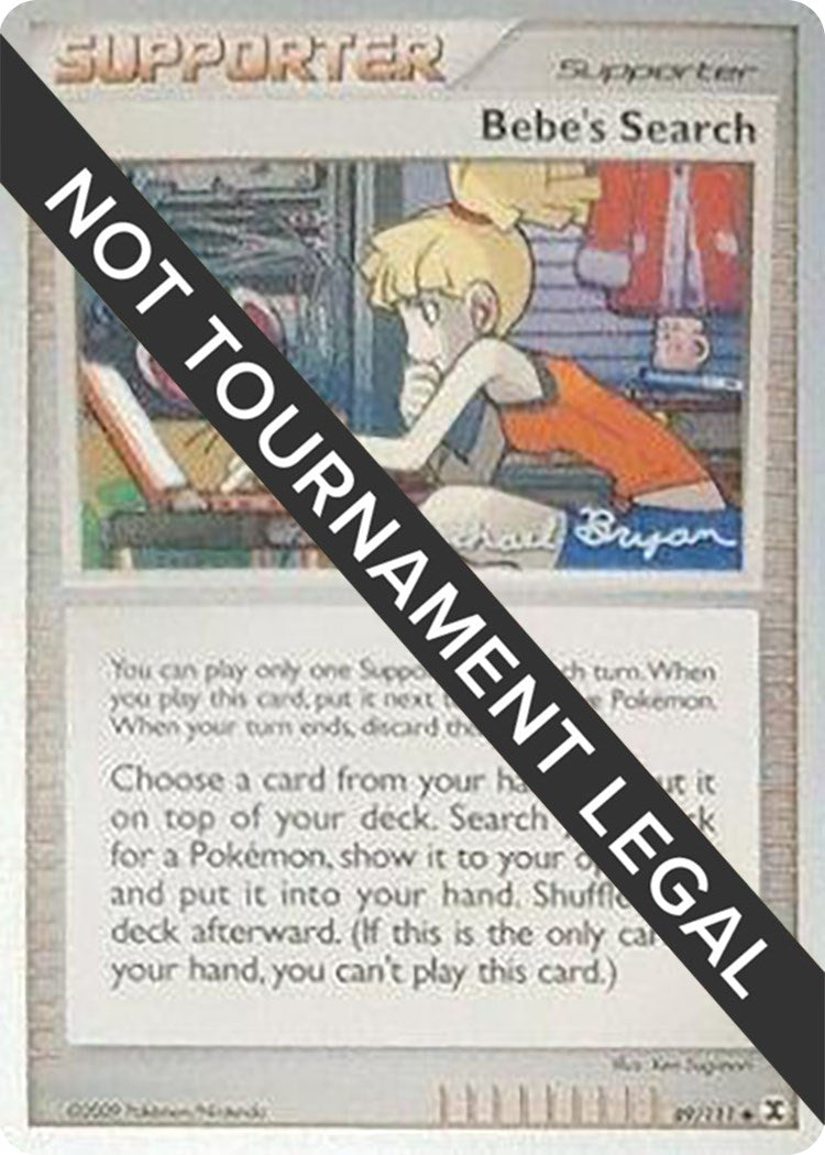 Image for Bebe's Search - 2010 (Mychael Bryan) (89/111) (World Championship Decks) (WCD) - Pokemon