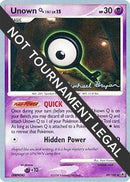 Image for Unown [Q] - 2010 (Mychael Bryan) (49/100) (World Championship Decks) (WCD) - Pokemon
