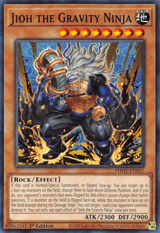 Jioh the Gravity Ninja (PHHY-EN017) (Photon Hypernova) YuGiOh