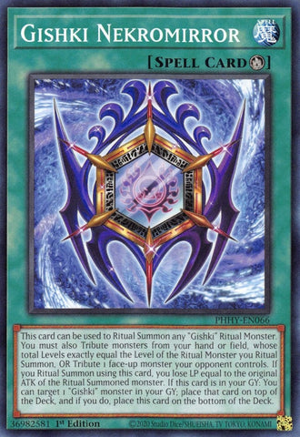 Gishki Nekromirror (PHHY-EN066) (Photon Hypernova) YuGiOh