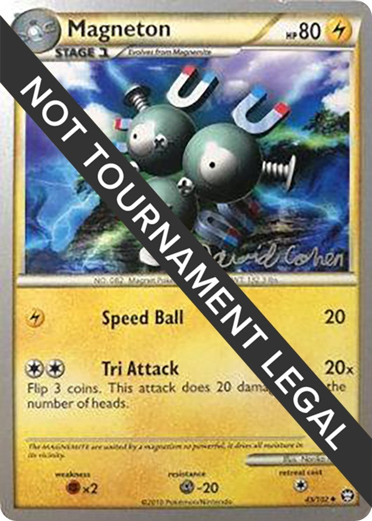 Image for Magneton - 2011 (David Cohen) (43/102) (World Championship Decks) (WCD) - Pokemon