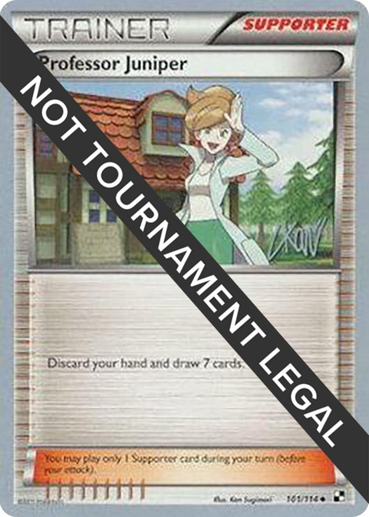Image for Professor Juniper - 2011 (Christopher Kan) (101/114) (World Championship Decks) (WCD) - Pokemon
