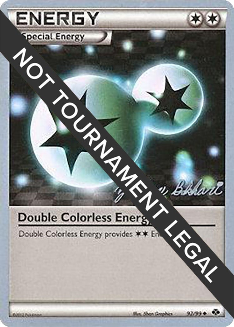 Image for Double Colorless Energy - 2012 (Zachary Bokhari) (92/99) (World Championship Decks) (WCD) - Pokemon