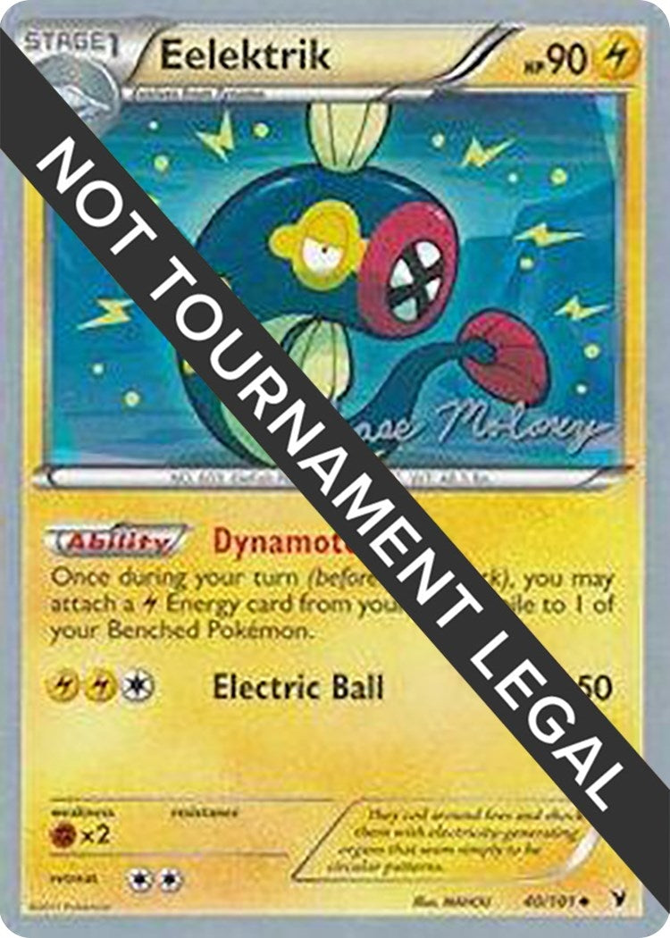 Image for Eelektrik - 2012 (Chase Moloney) (40/101) (World Championship Decks) (WCD) - Pokemon