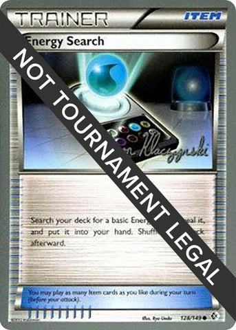 Image for Energy Search - 2013 (Jason Klaczynski) (128/149) (World Championship Decks) (WCD) - Pokemon