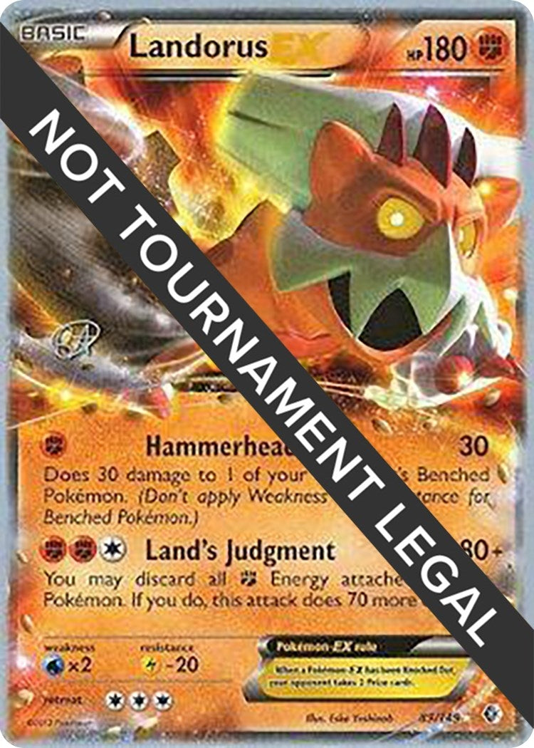 Landorus EX - 2015 (Rowan Stavenow) (89/149) (World Championship Decks) (WCD) Pokemon