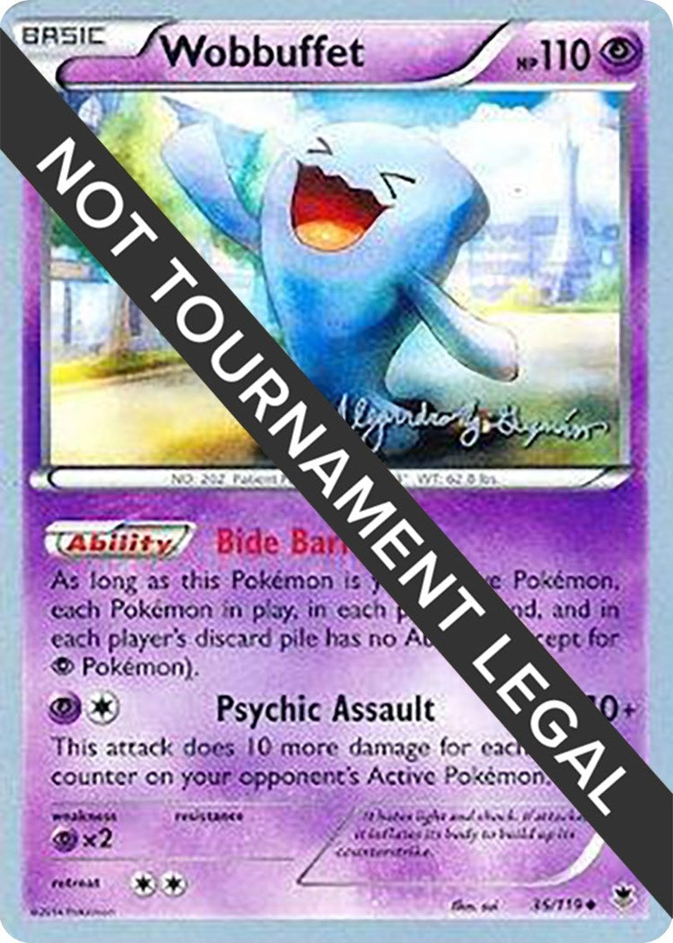 Image for Wobbuffet - 2015 (Alejandro Ng-Guzman) (36/119) (World Championship Decks) (WCD) - Pokemon