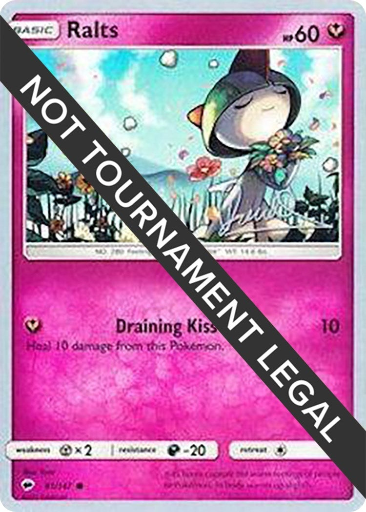 Image for Ralts - 2017 (Diego Cassiraga) (91/147) (World Championship Decks) (WCD) - Pokemon