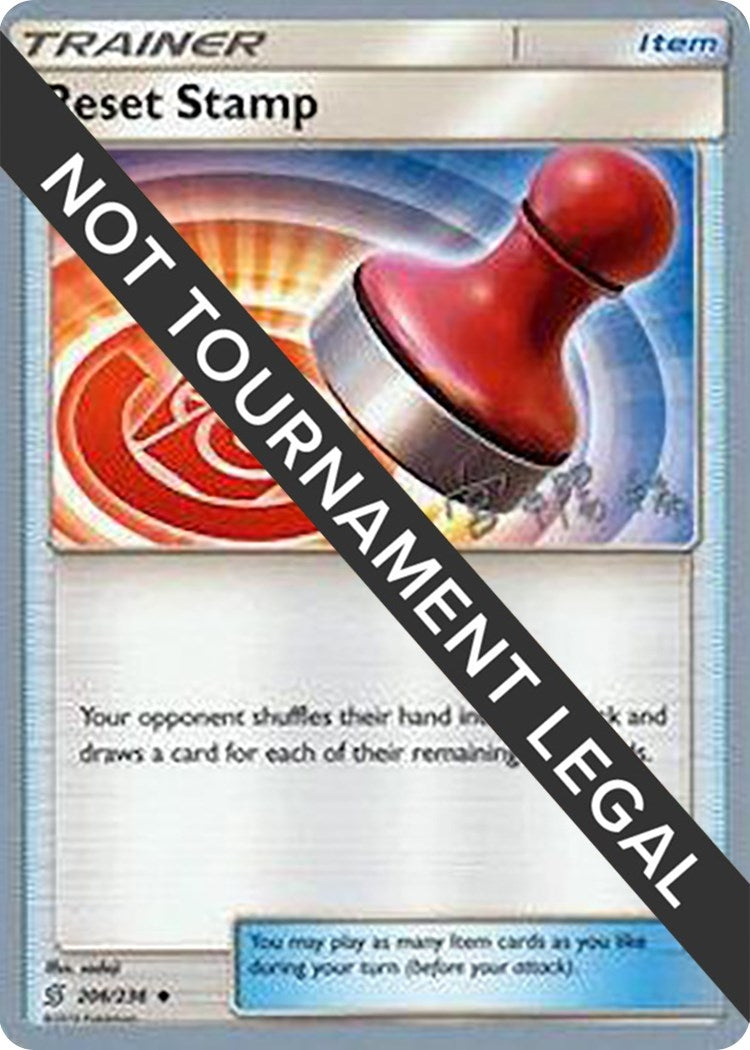 Image for Reset Stamp - 2019 (Haruki Miyamoto) (206/236) (World Championship Decks) (WCD) - Pokemon