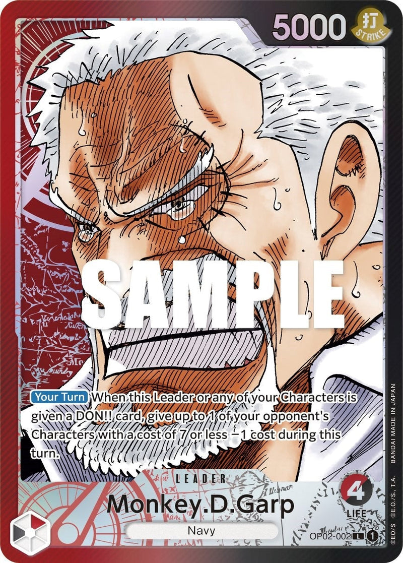 Monkey.D.Garp (002) (Alternate Art) (OP02-002) (Paramount War) One Piece Card Game