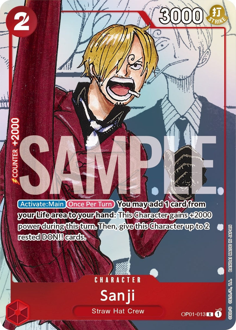 Sanji - OP01-013 (Alternate Art) (OP01-013) (One Piece Promotion Cards) (OP-PR) One Piece Card Game