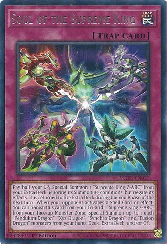 Soul of the Supreme King (MAZE-EN027) (Maze of Memories) YuGiOh