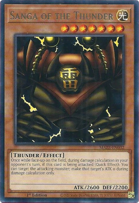 Sanga of the Thunder (MAZE-EN032) (Maze of Memories) YuGiOh