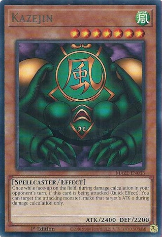 Kazejin (MAZE-EN033) (Maze of Memories) YuGiOh