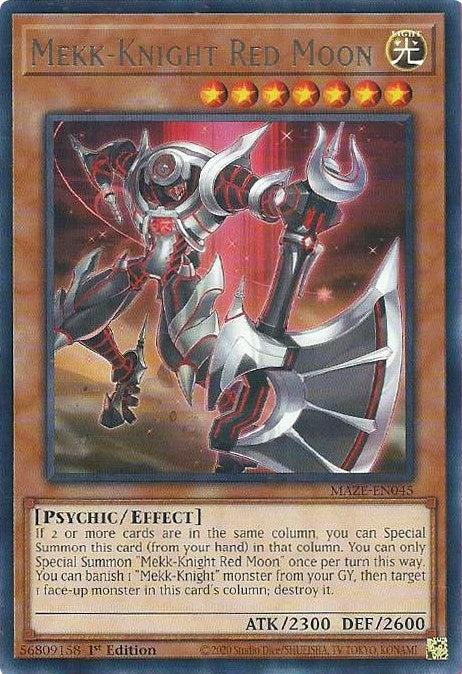 Mekk-Knight Red Moon (MAZE-EN045) (Maze of Memories) YuGiOh