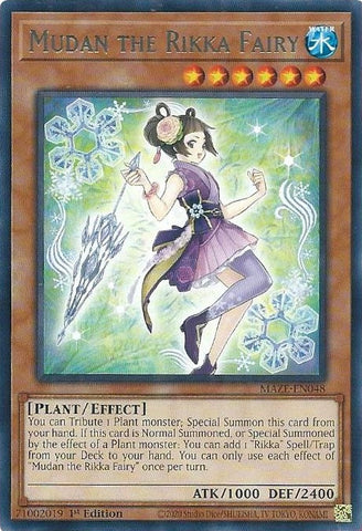 Mudan the Rikka Fairy (MAZE-EN048) (Maze of Memories) YuGiOh