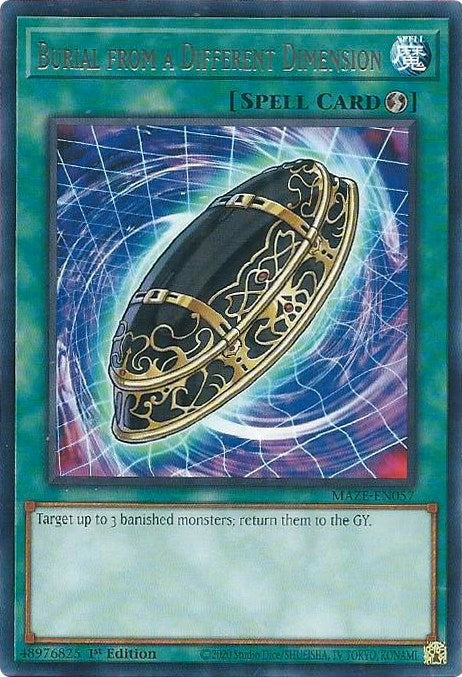 Burial from a Different Dimension (MAZE-EN057) (Maze of Memories) YuGiOh