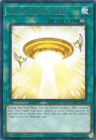 Court of Justice (MAZE-EN058) (Maze of Memories) YuGiOh