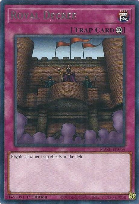 Royal Decree (MAZE-EN064) (Maze of Memories) YuGiOh