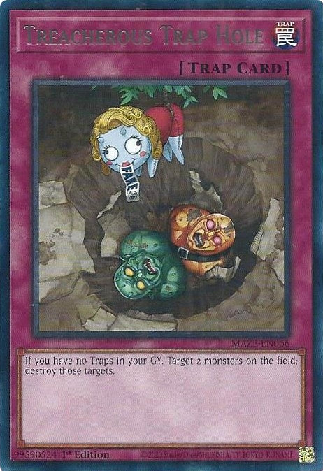 Treacherous Trap Hole (MAZE-EN066) (Maze of Memories) YuGiOh