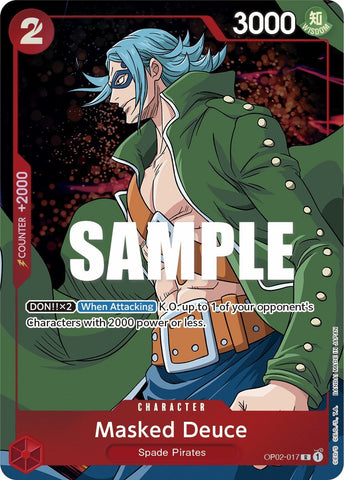 Masked Deuce (Alternate Art) (OP02-017) (Paramount War) One Piece Card Game