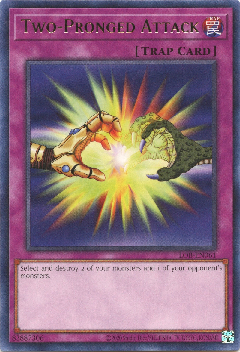 Two-Pronged Attack (LOB-EN061) (Legend of Blue Eyes White Dragon (25th Anniversary Edition)) YuGiOh