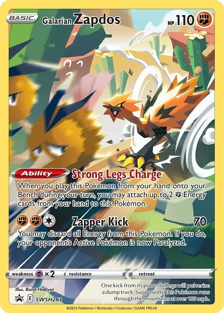 Galarian Zapdos - SWSH283 (SWSH283) (SWSH: Sword & Shield Promo Cards) (SWSD) Pokemon