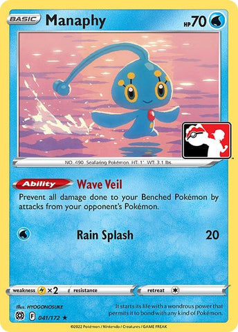 Manaphy (041/172) (Prize Pack Series Cards) Pokemon