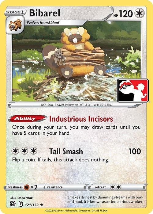Bibarel (121/172) (Prize Pack Series Cards) Pokemon