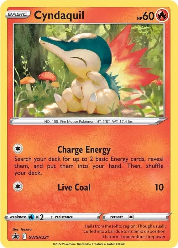 Image for Cyndaquil - SWSH221 (Cosmos Holo) (SWSH221) (SWSH: Sword & Shield Promo Cards) (SWSD) - Pokemon