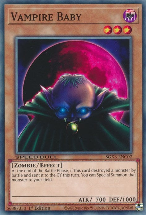 Vampire Baby (SGX3-ENC02) (Speed Duel GX: Duelists of Shadows) YuGiOh