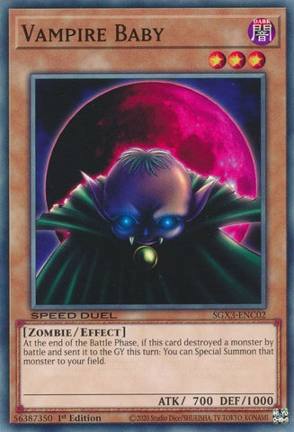 Vampire Baby (SGX3-ENC02) (Speed Duel GX: Duelists of Shadows) YuGiOh