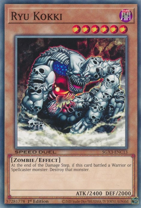Ryu Kokki (SGX3-ENC13) (Speed Duel GX: Duelists of Shadows) YuGiOh