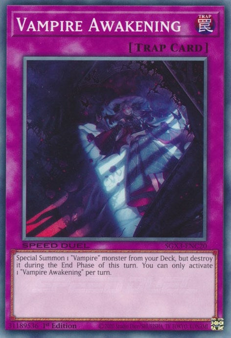 Vampire Awakening (SGX3-ENC20) (Speed Duel GX: Duelists of Shadows) YuGiOh