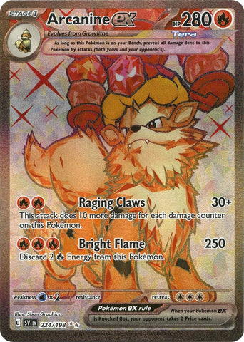 Image for Arcanine ex (224/198) (SV01: Scarlet & Violet Base Set) - Pokemon