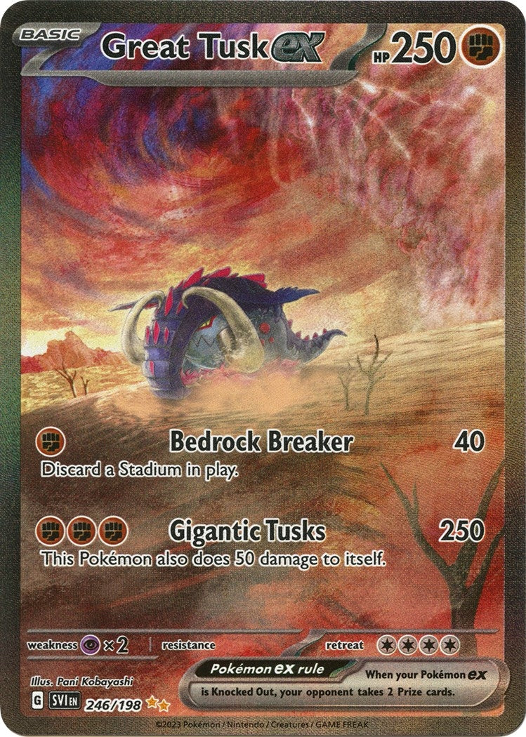 Image for Great Tusk ex (246/198) (SV01: Scarlet & Violet Base Set) - Pokemon