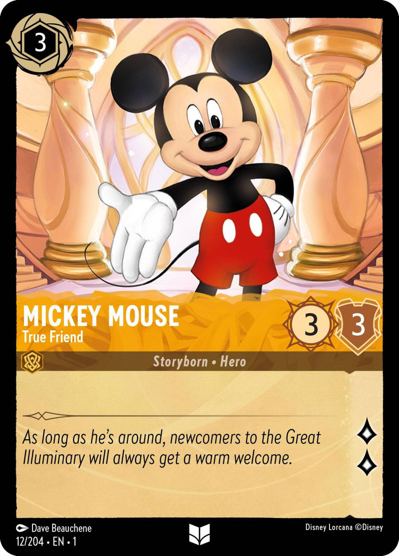 Image for Mickey Mouse - True Friend (12/204) (The First Chapter) (1) - Disney Lorcana