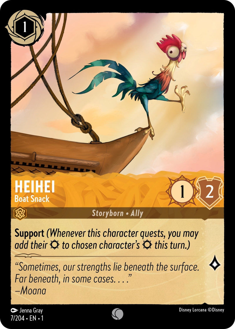 Heihei - Boat Snack (7/204) (The First Chapter) Disney Lorcana