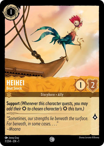Heihei - Boat Snack (7/204) (The First Chapter) Disney Lorcana