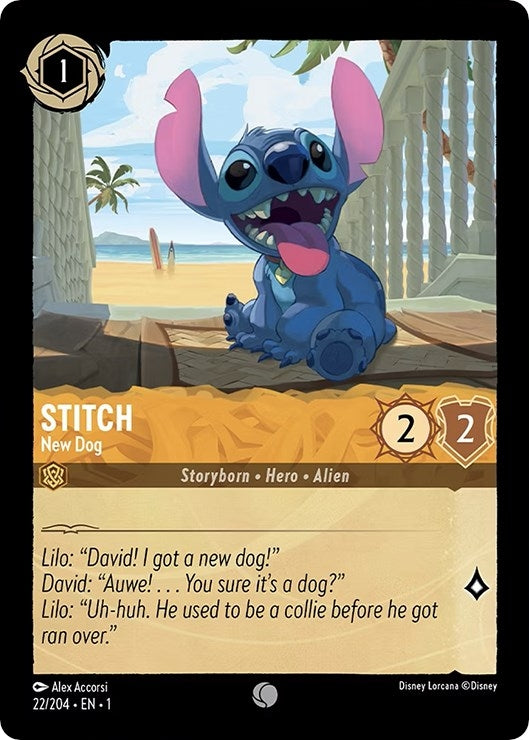 Image for Stitch - New Dog (22/204) (The First Chapter) (1) - Disney Lorcana