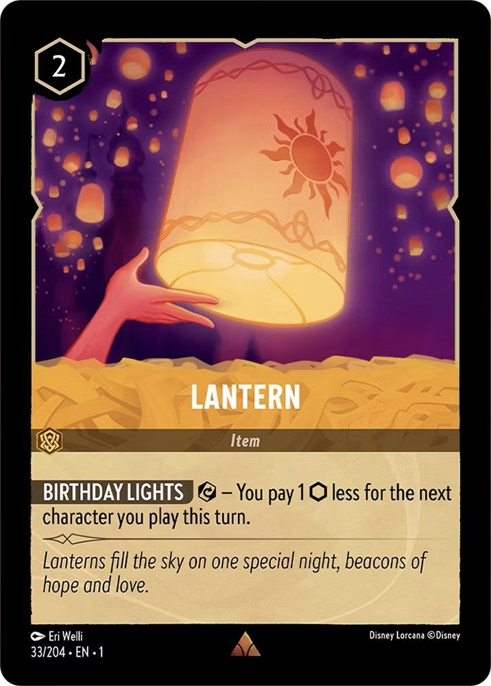 Image for Lantern (33/204) (The First Chapter) (1) - Disney Lorcana